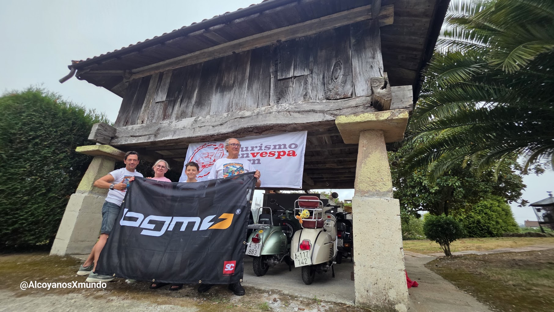 Asturias en vespa por la Encefalomielitis Mialgica