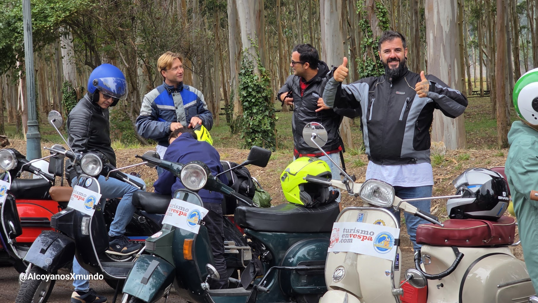 Asturias en vespa por la Encefalomielitis Mialgica